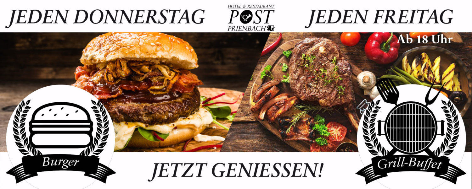 Grill-Buffet ab kommenden Freitag!
